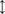 vertical correspondence arrow